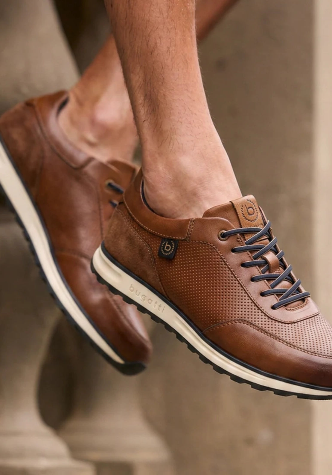Cirino Leather Sneaker - Brown