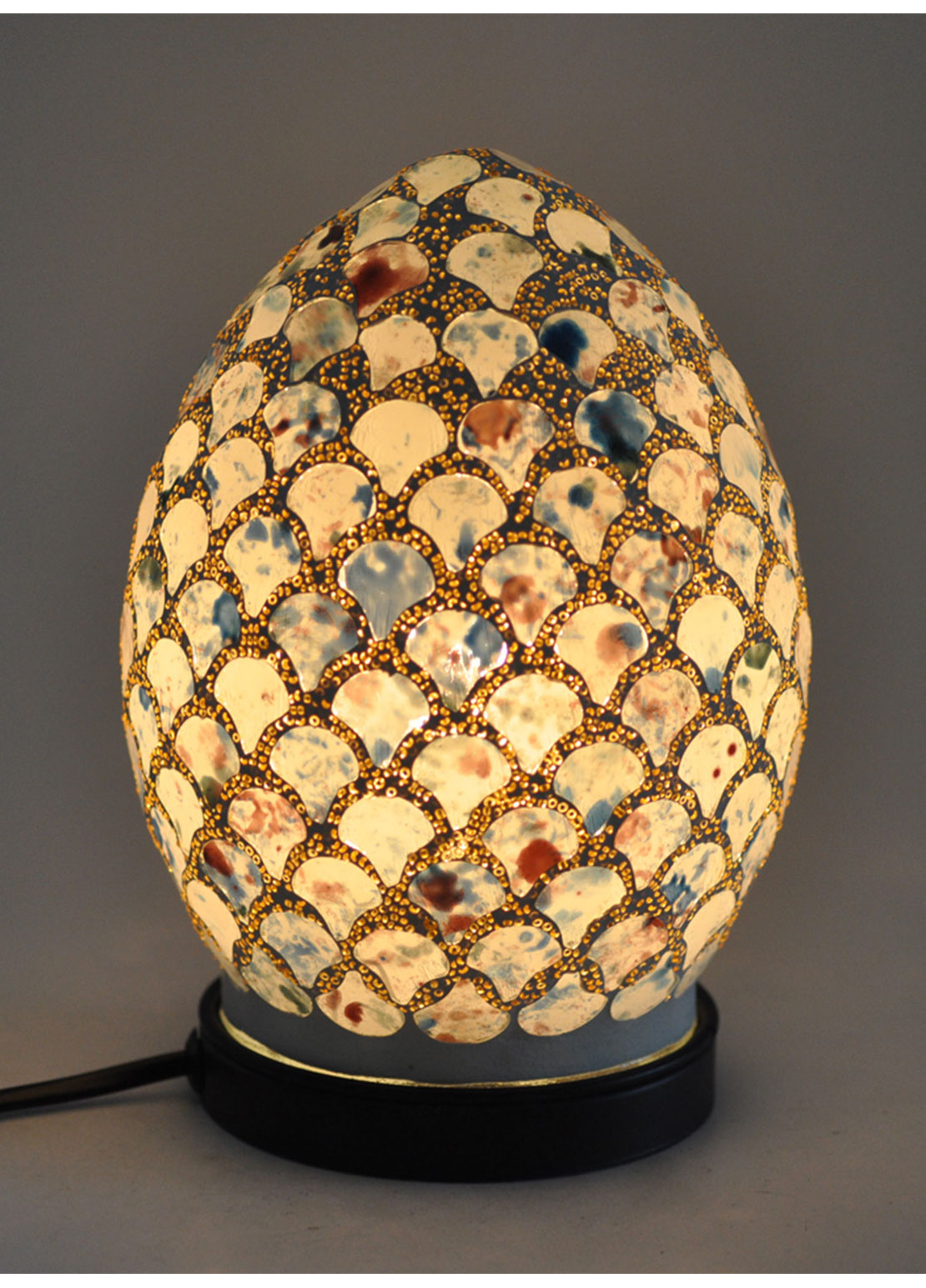 The Grange Collection Mosaic Egg Lamp 1 Shaws Department Stores