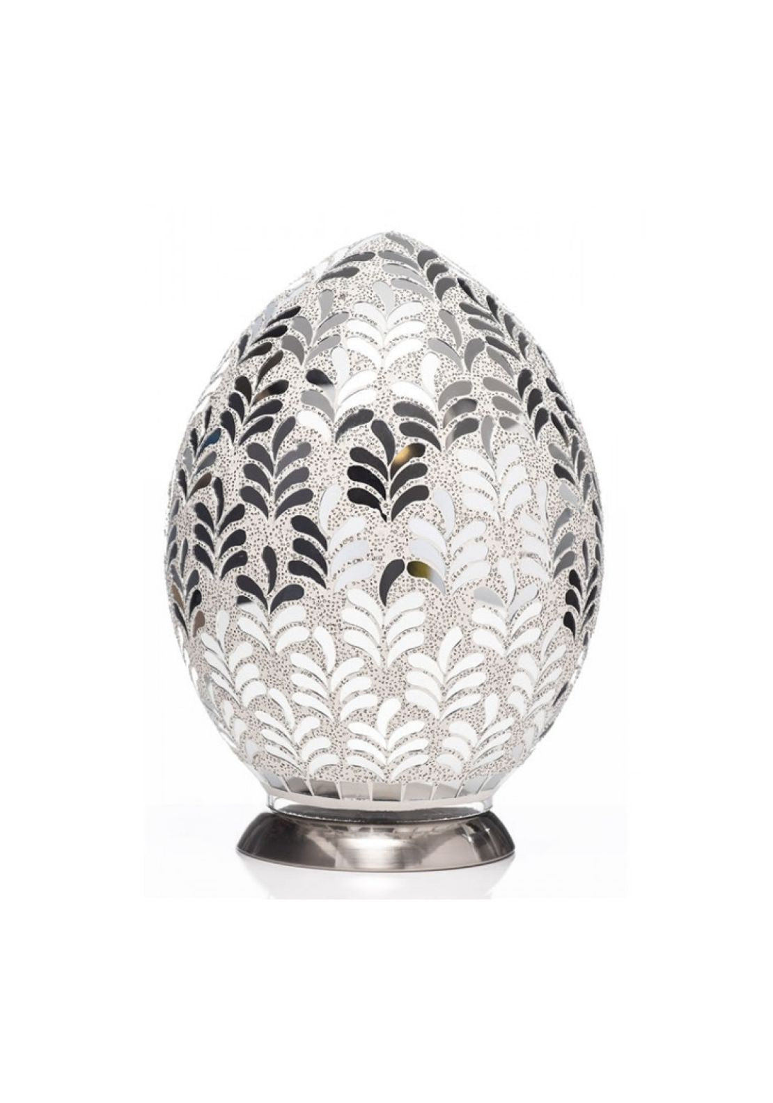 The Grange Collection Mosaic Egg Lamp - Grey 1 Shaws Department Stores