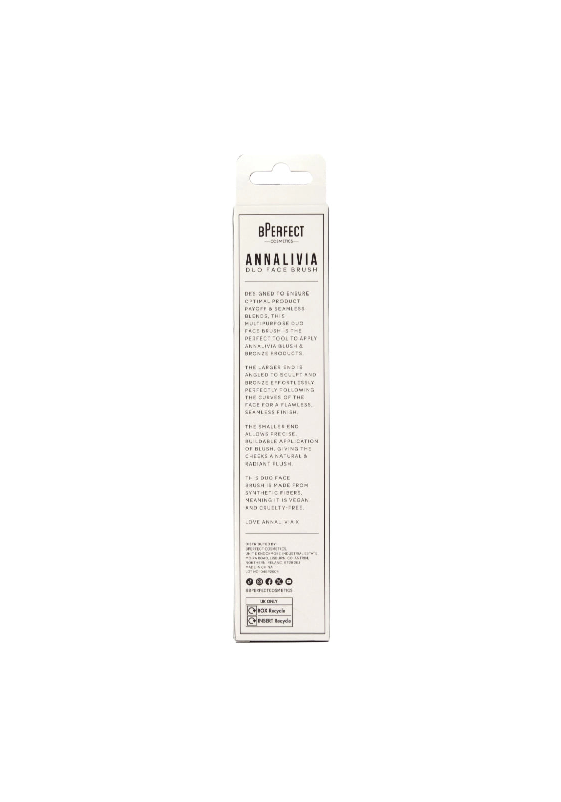 Bperfect x Annalivia Duo Face Brush - No Colour
