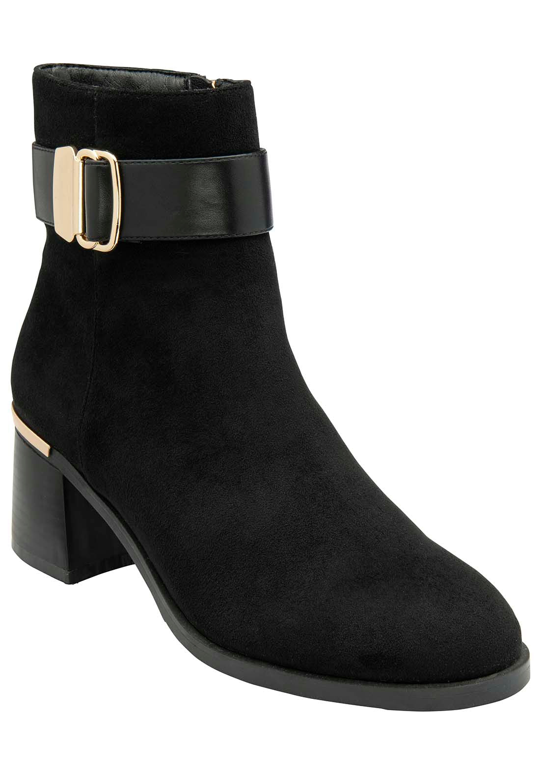 Lotus Alice Ladies Ankle Boot - Black 2 Shaws Department Stores