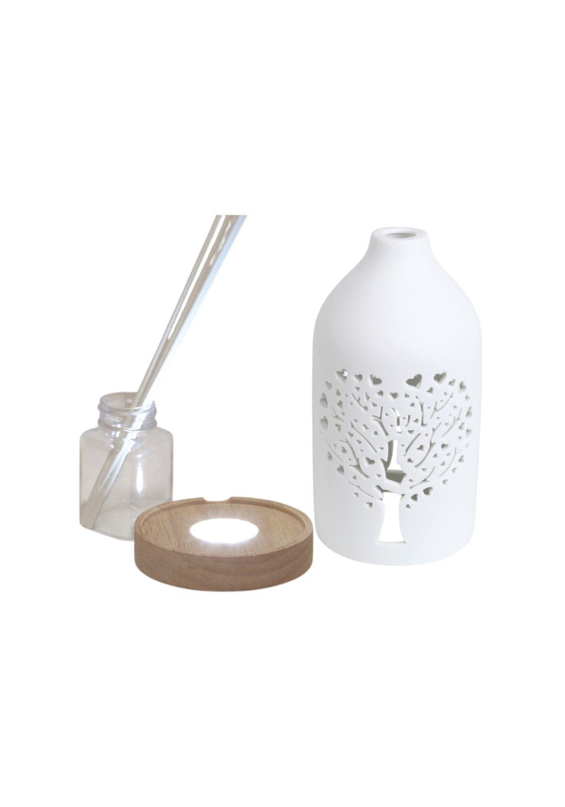 Aromatize LED Tree Ceramic Reed Diffuser - White 3 Shaws Department Stores