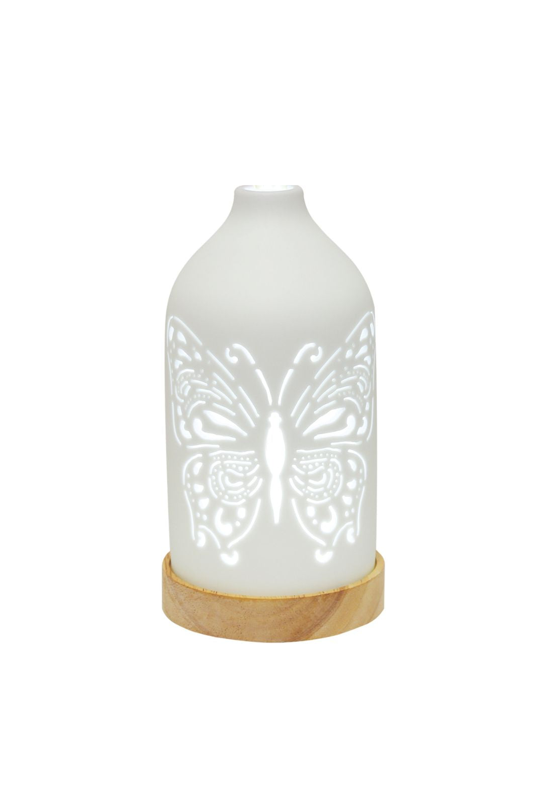 Aromatize LED Butterfly Ceramic Reed Diffuser - White 2 Shaws Department Stores