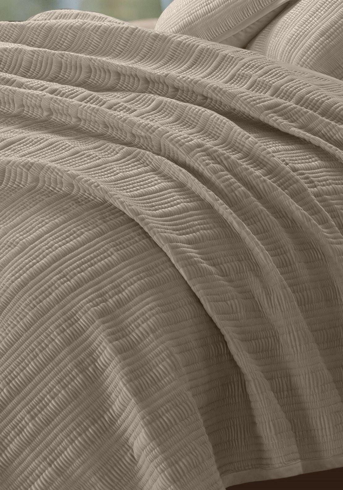 The Home Collection 100% Cotton Ashbury Throw - Nude 2 Shaws Department Stores