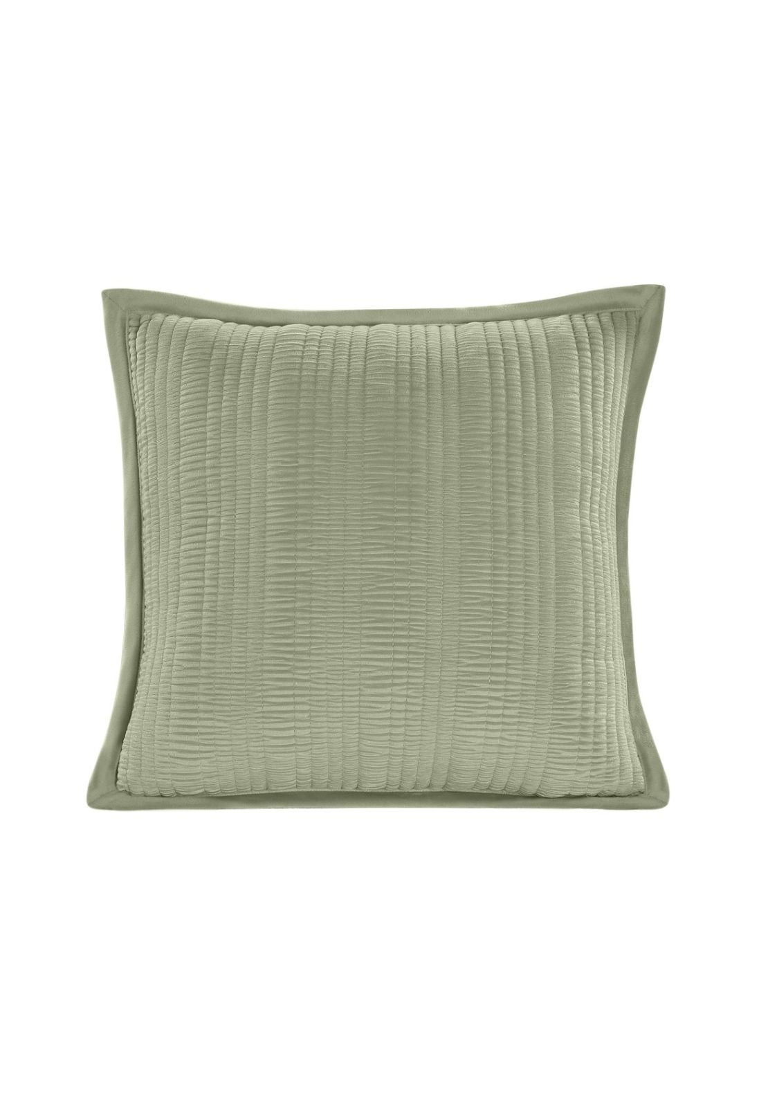 The Home Collection 100% Cotton Ashbury Cushion - Green 1 Shaws Department Stores