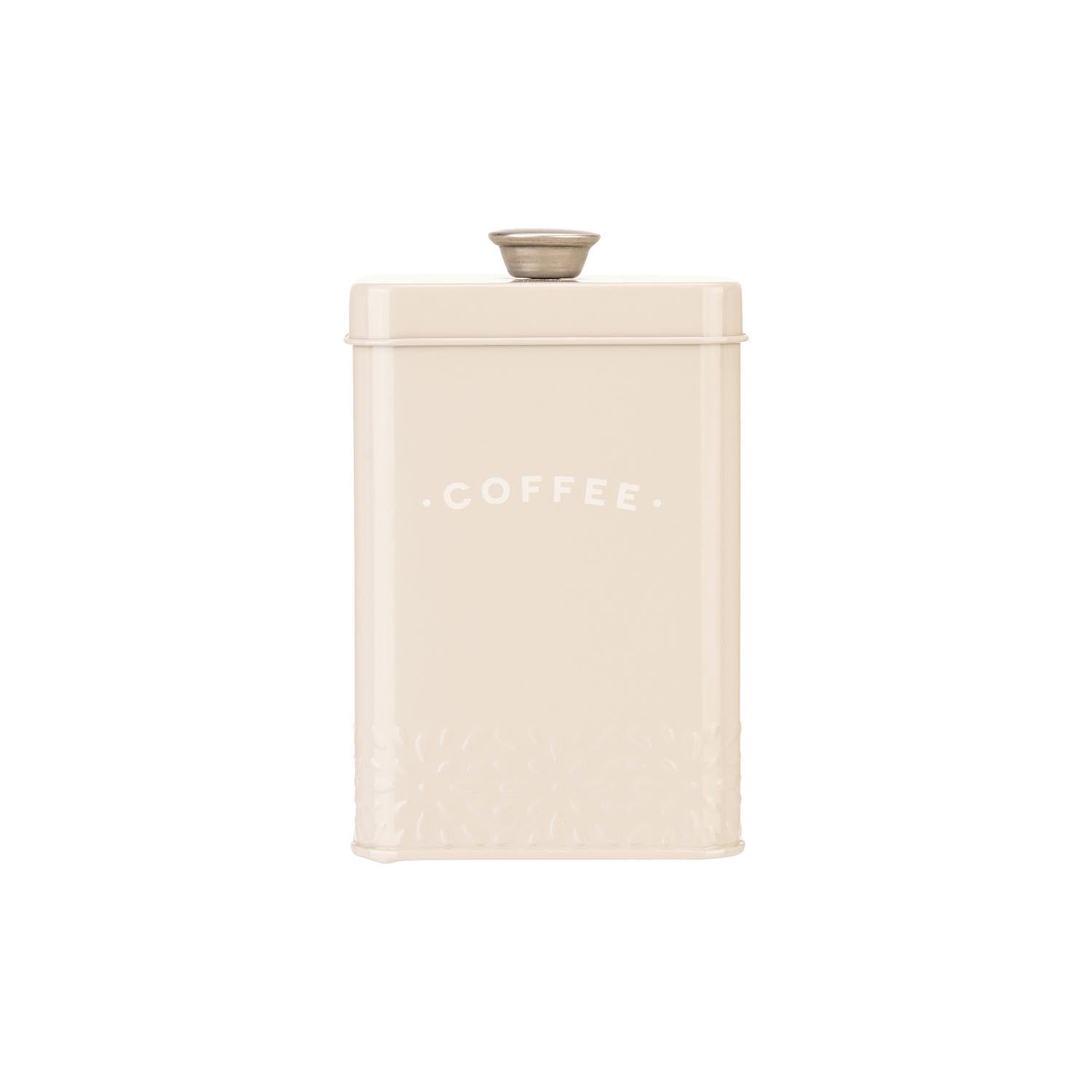 The Home Artisan Street Coffee Storage Can - Cream 1 Shaws Department Stores