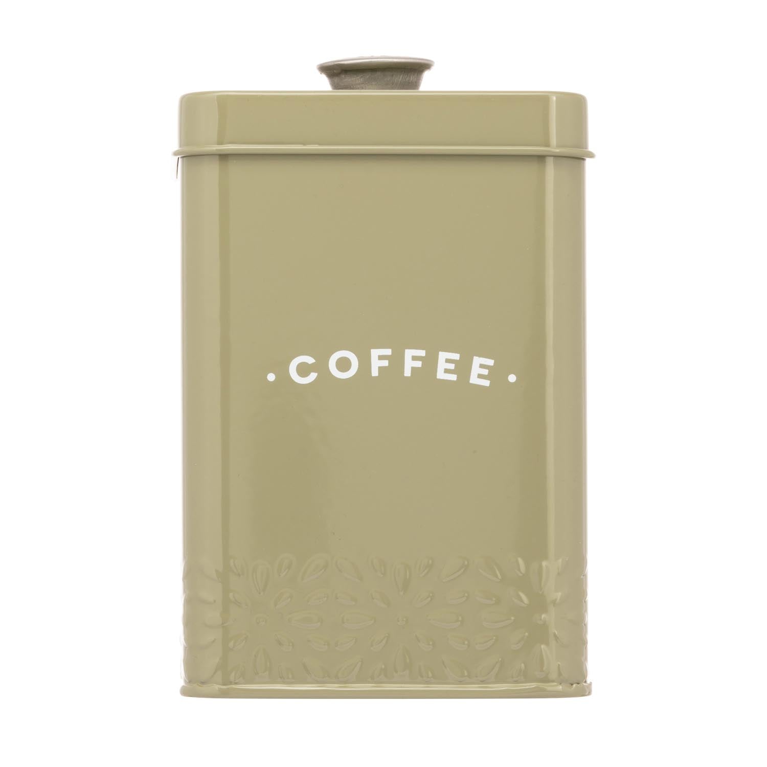 The Home Artisan Street Coffee Storage Can - Moss Green 1 Shaws Department Stores