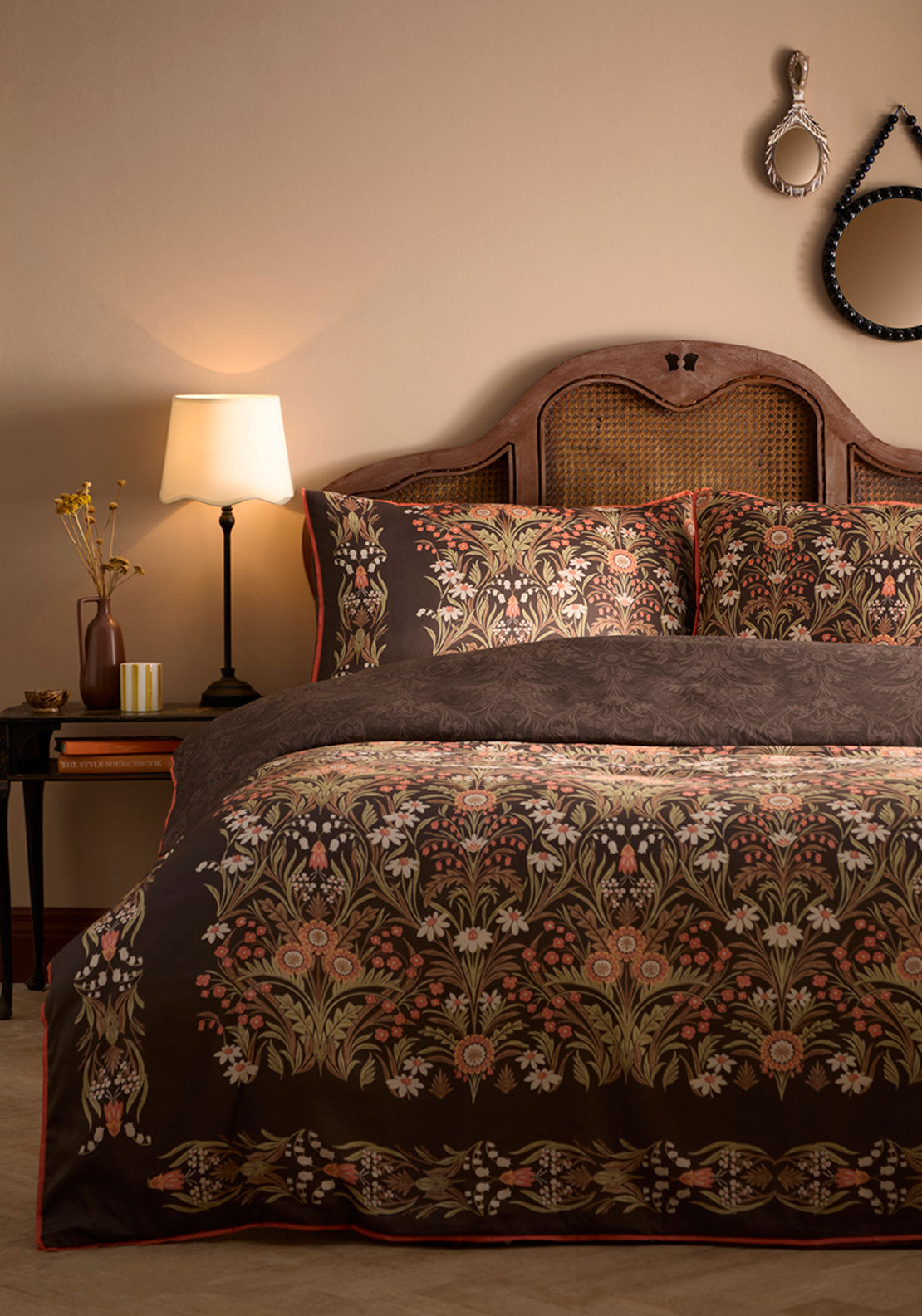 Heather &amp; Ferne Alice Duvet Cover Set - Brown 3 Shaws Department Stores