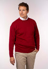 Plain Crew Neck Knit - Pink