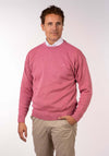 Plain Crew Neck Knit - Rose