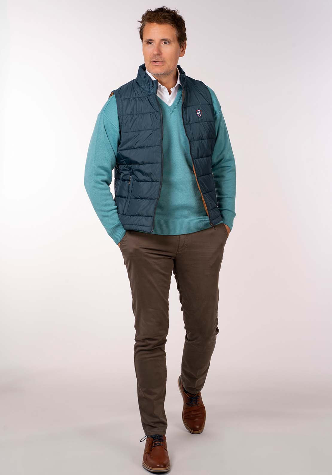 Yeats Gilet - Blue 5 Shaws Department Stores
