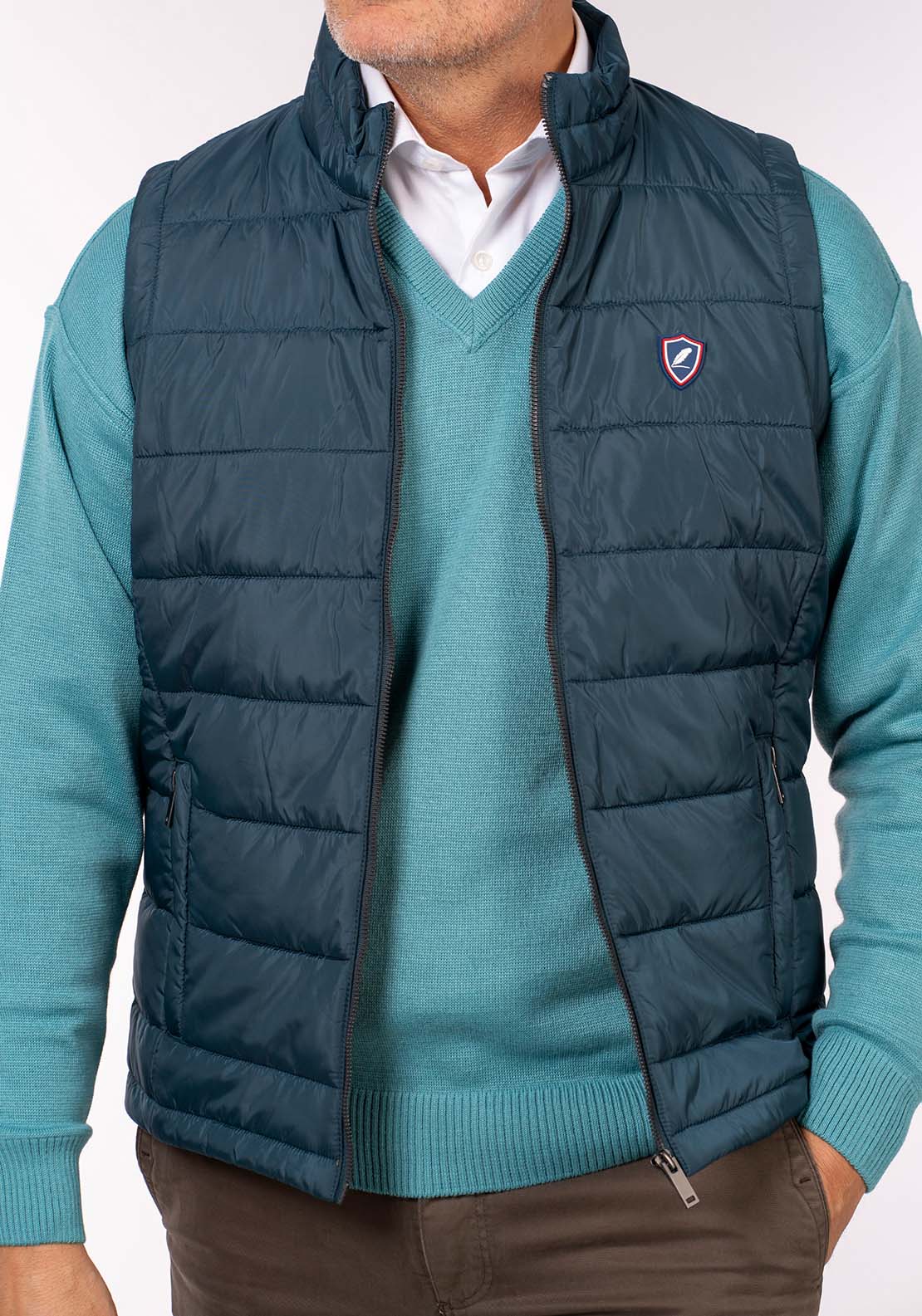 Yeats Gilet - Blue 3 Shaws Department Stores