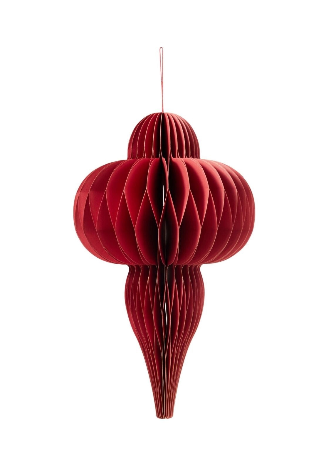 Hanging Paper Icicle - Red