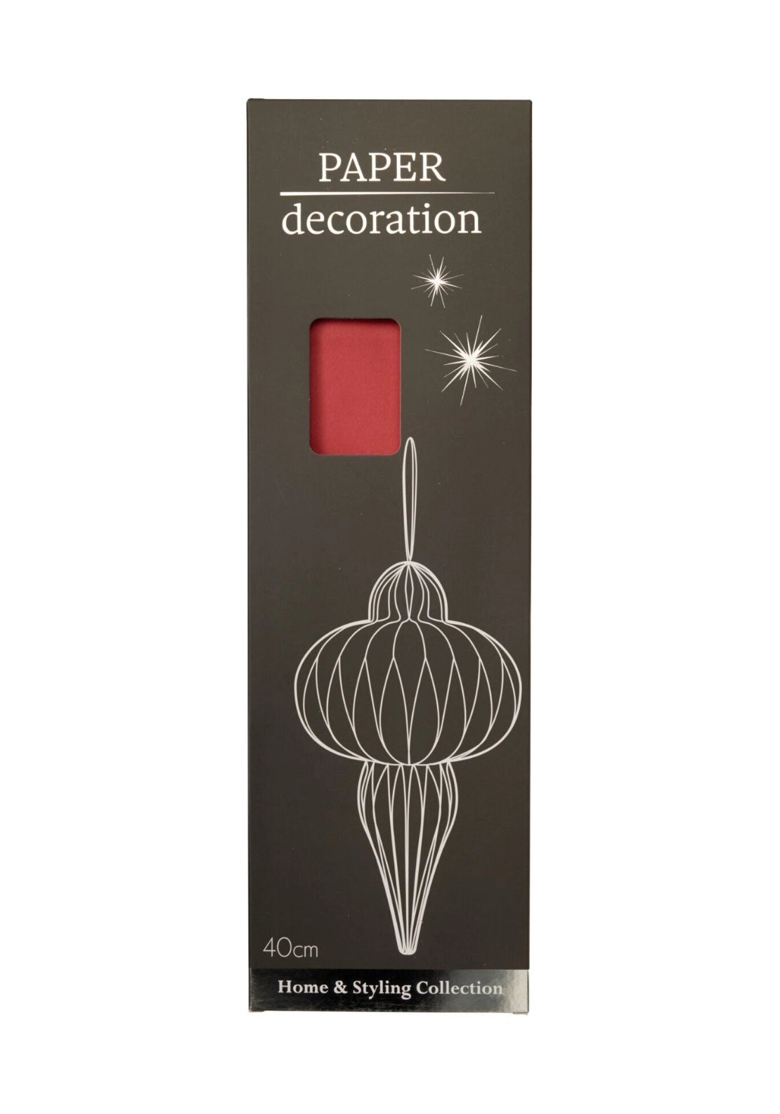 Hanging Paper Icicle - Red