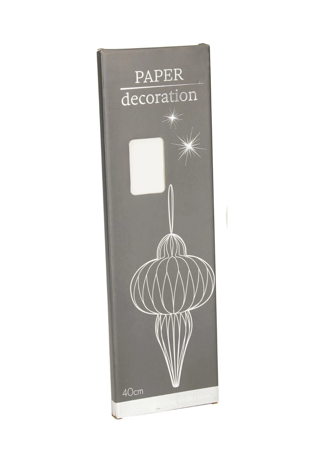 Hanging Paper Icicle - White