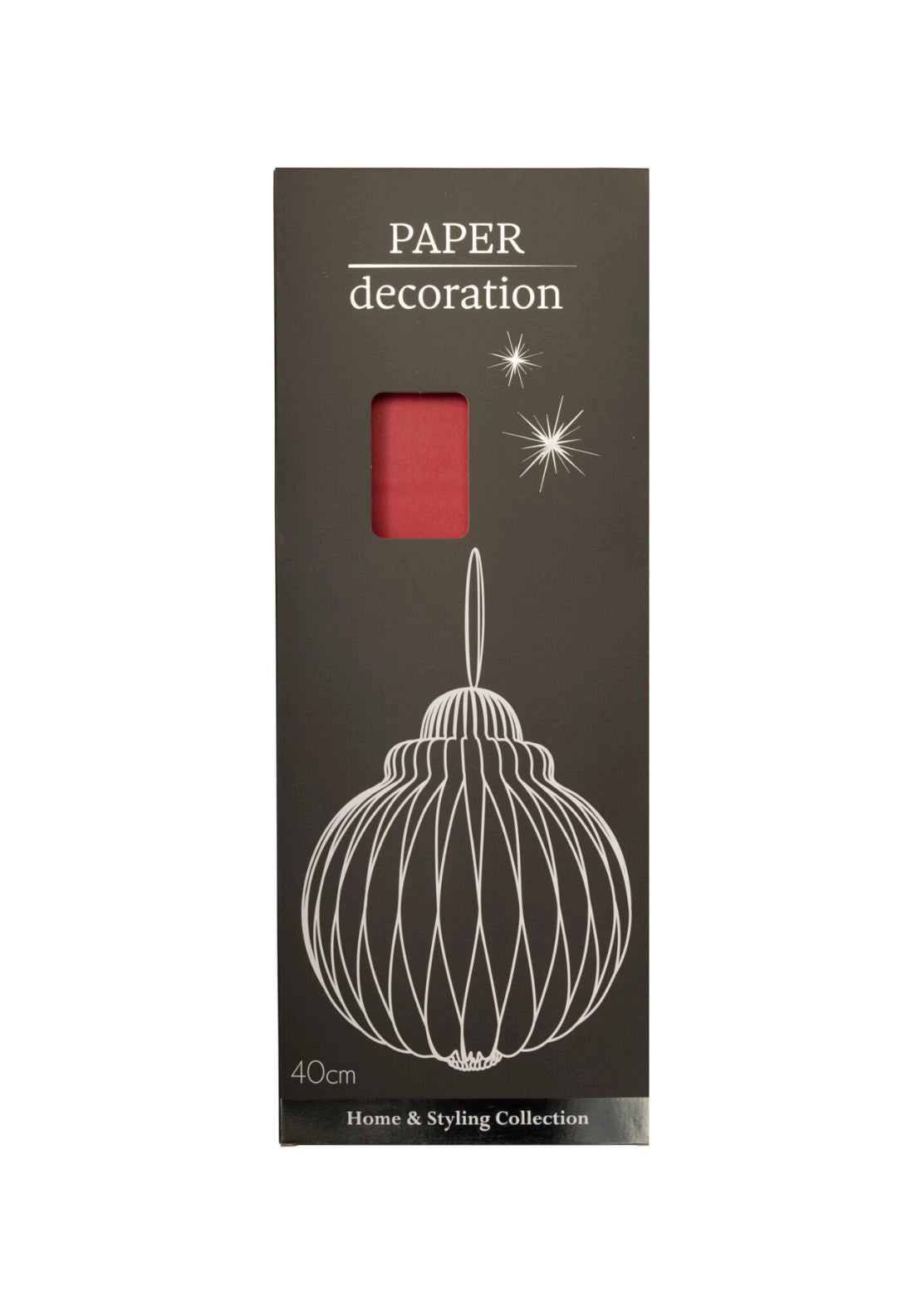 Hanging Paper Ball - Red
