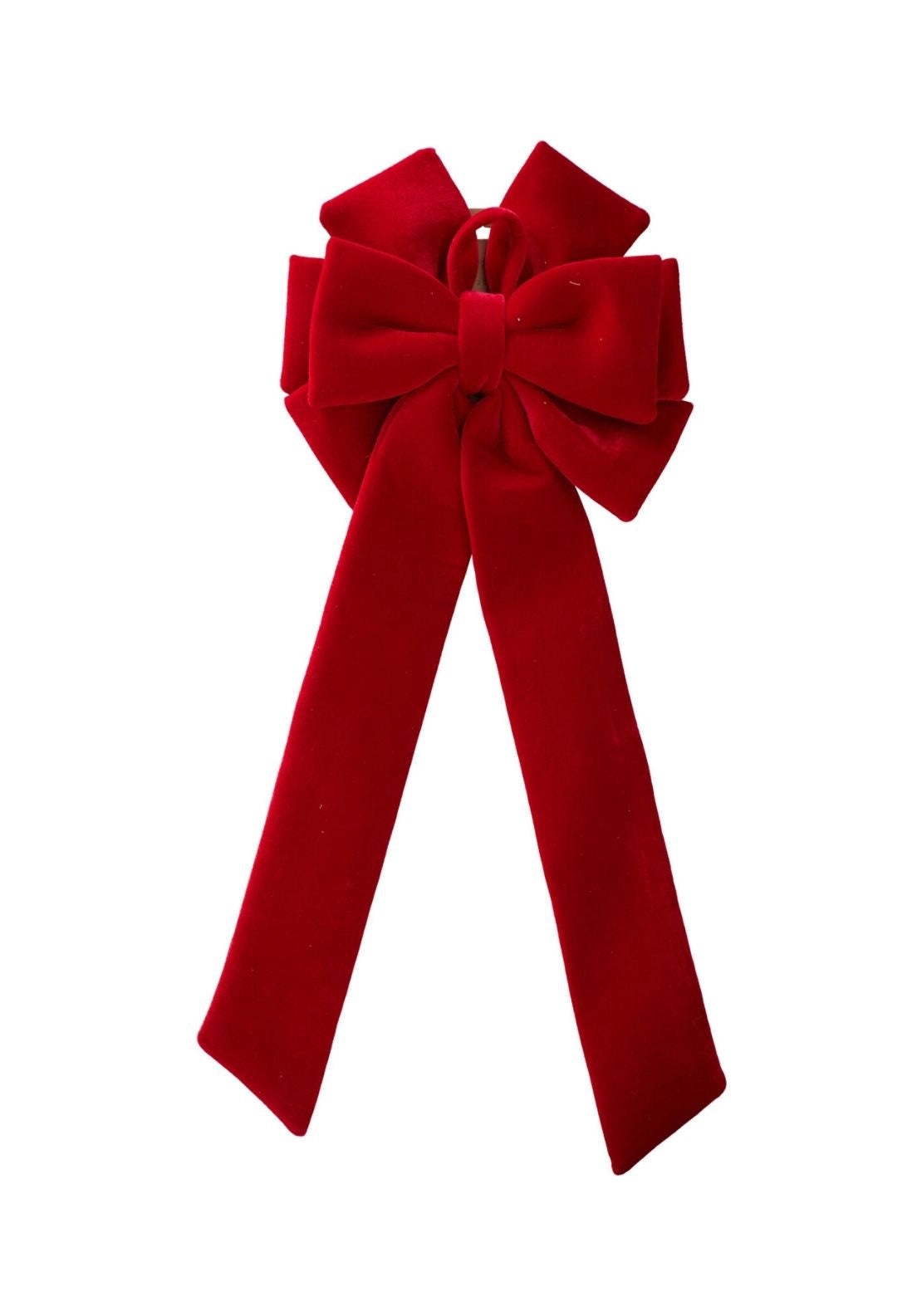Decorative Bow With 2 Layers - Red