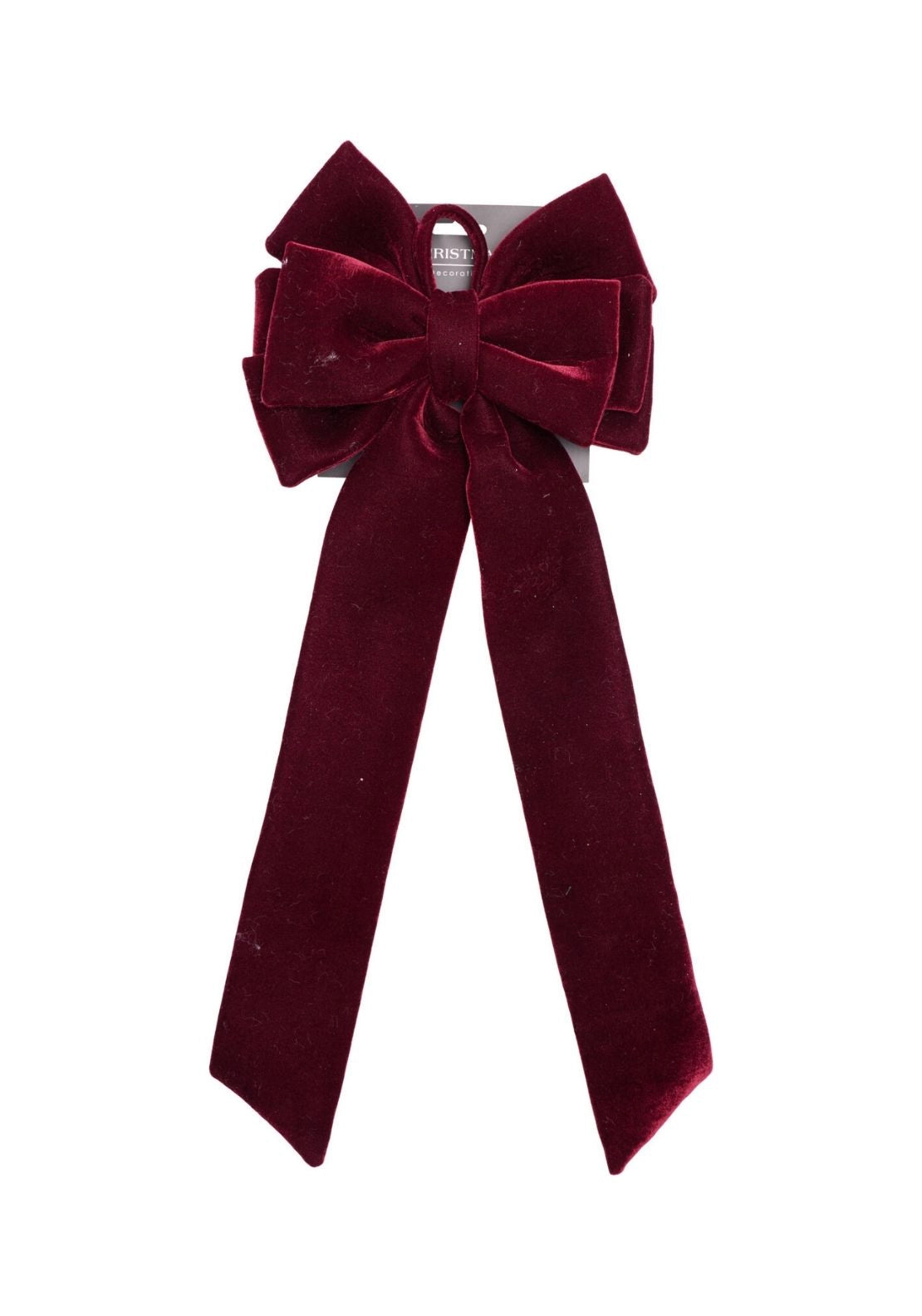 Decorative Bow With 2 Layers - Wine