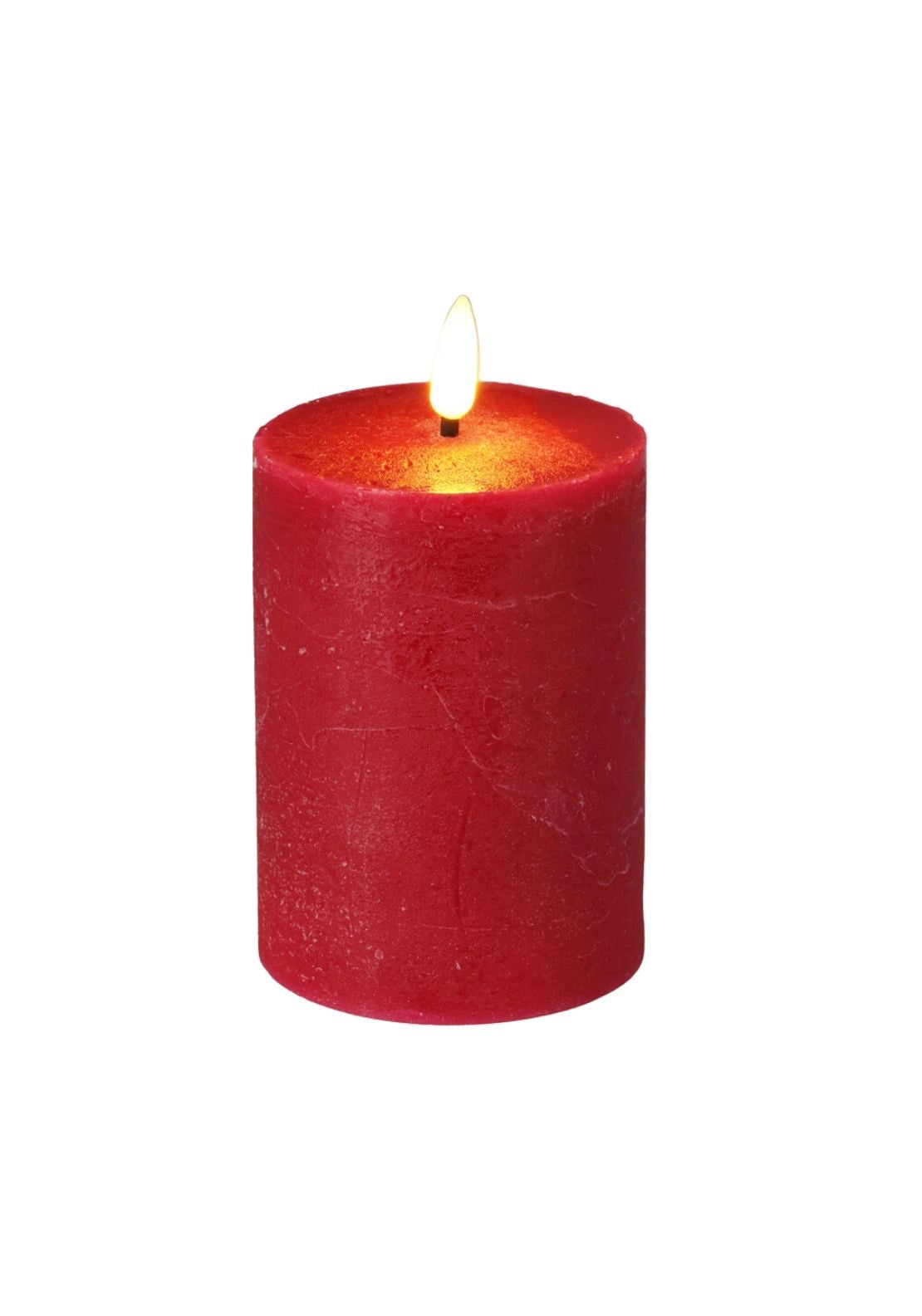 LED Candle With Timer - Red
