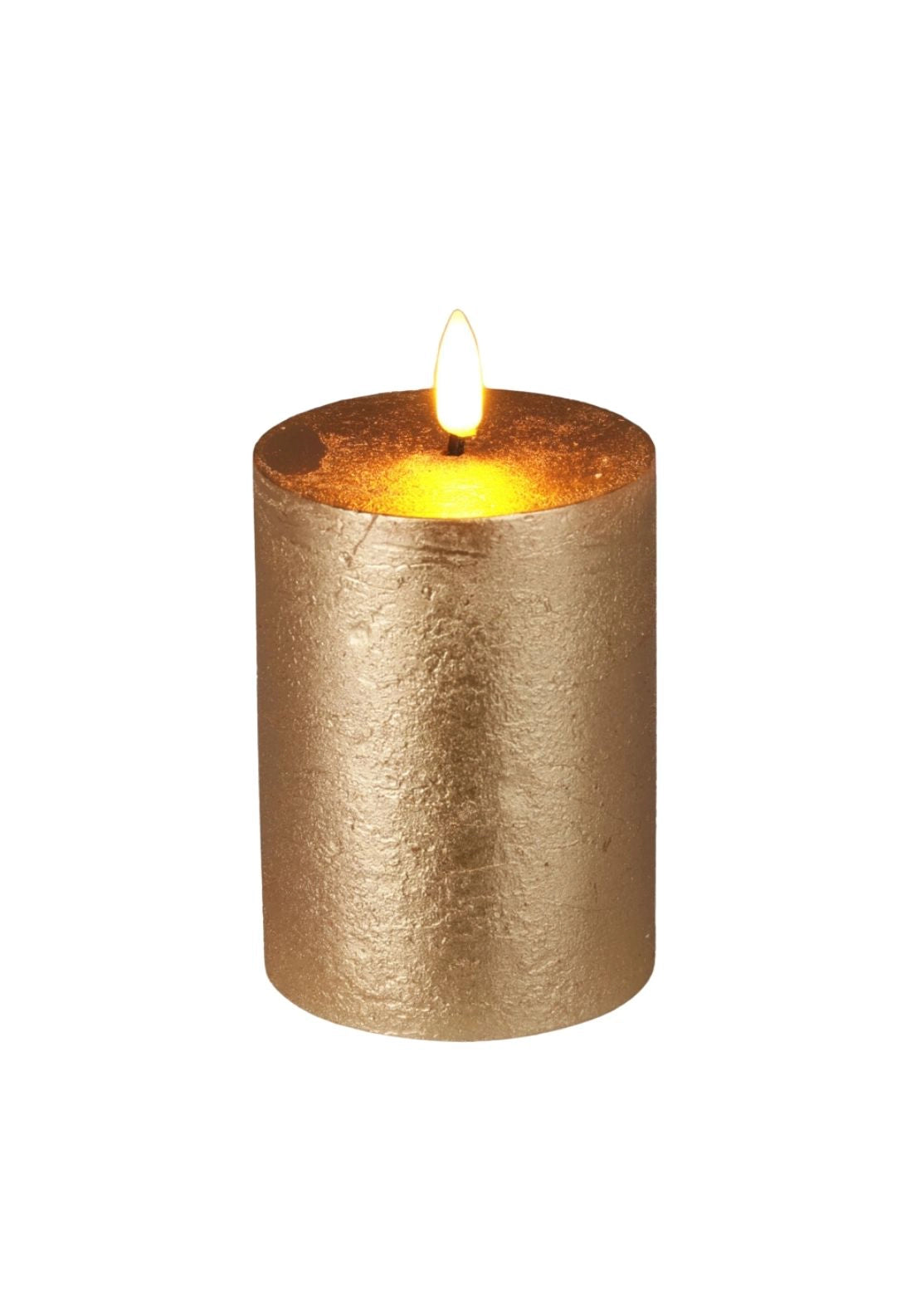 LED Candle With Timer - Gold