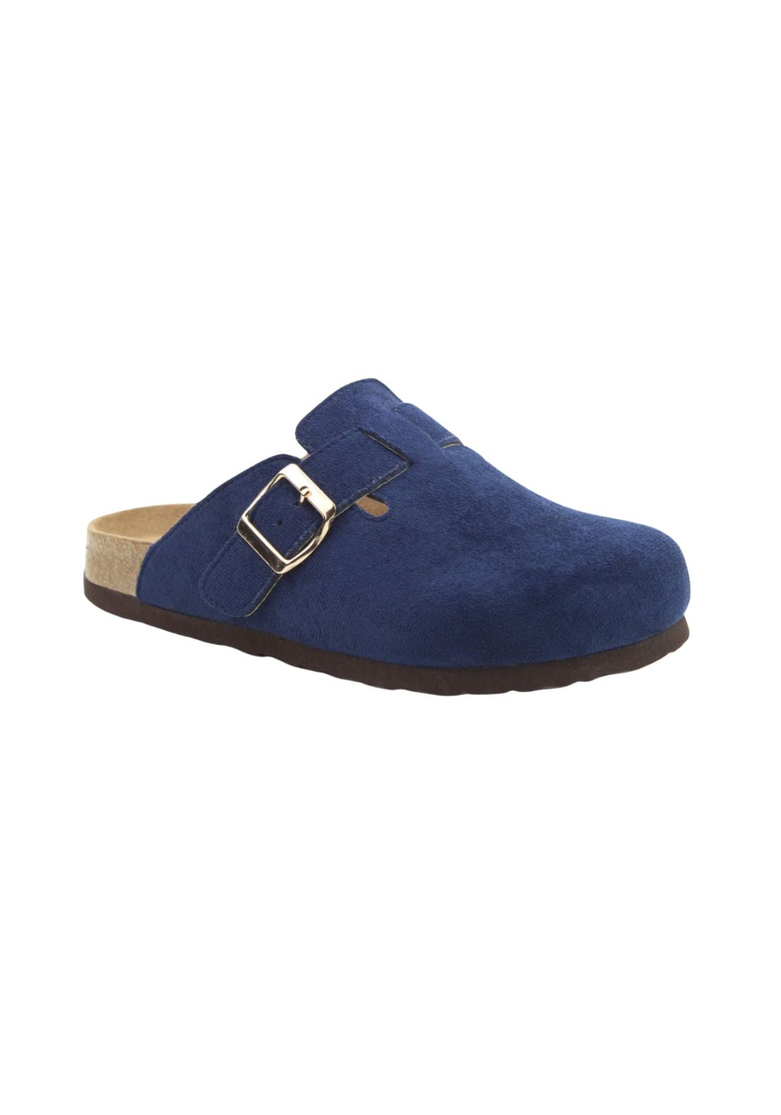 Heavenly Feet Alessia Cool Clog Slider - Navy 1 Shaws Department Stores