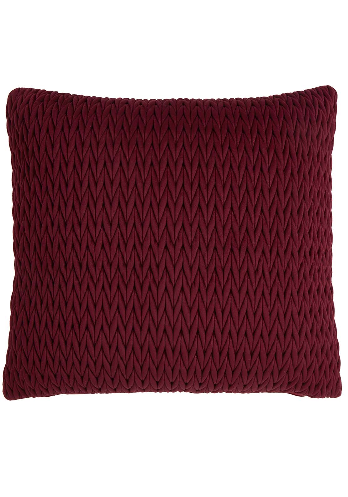 The Home Luxury Collection Amour Cushion 43x43 - Wine 1 Shaws Department Stores