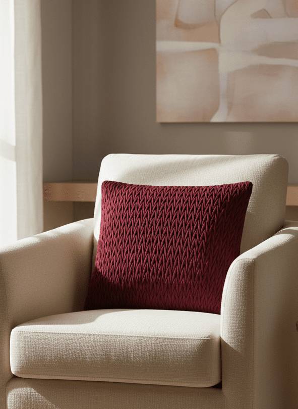 Laurence Llewelyn-bowen Amour Cushion - Wine 1 Shaws Department Stores