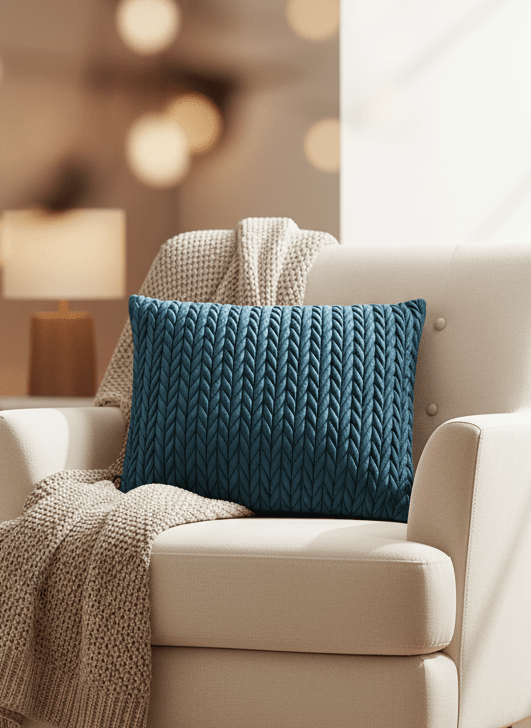 Laurence Llewelyn-bowen Amour Cushion - Blue 1 Shaws Department Stores