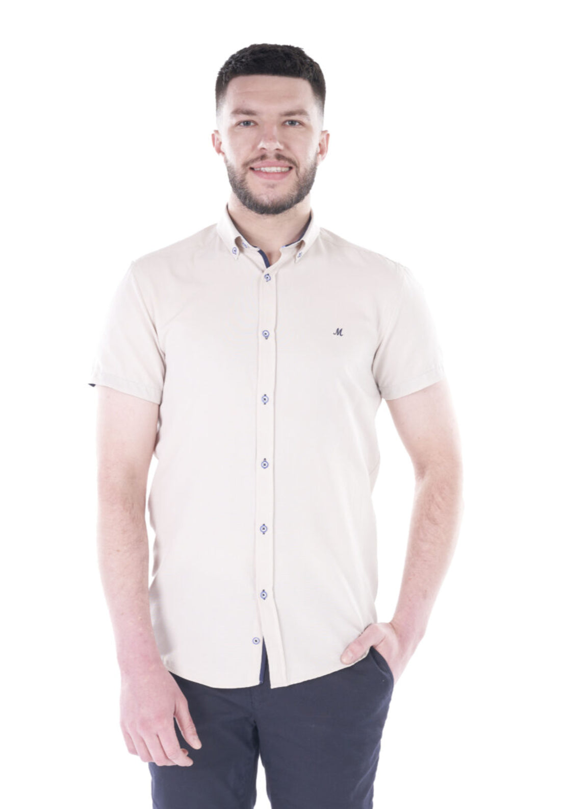 Andar Short Sleeve Shirt - Grey