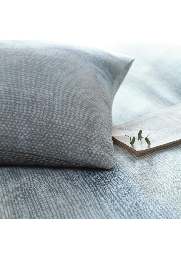  The Home Luxury Collection Blurred Stripe Duvet Cover Set - Green 3 Shaws Department Stores