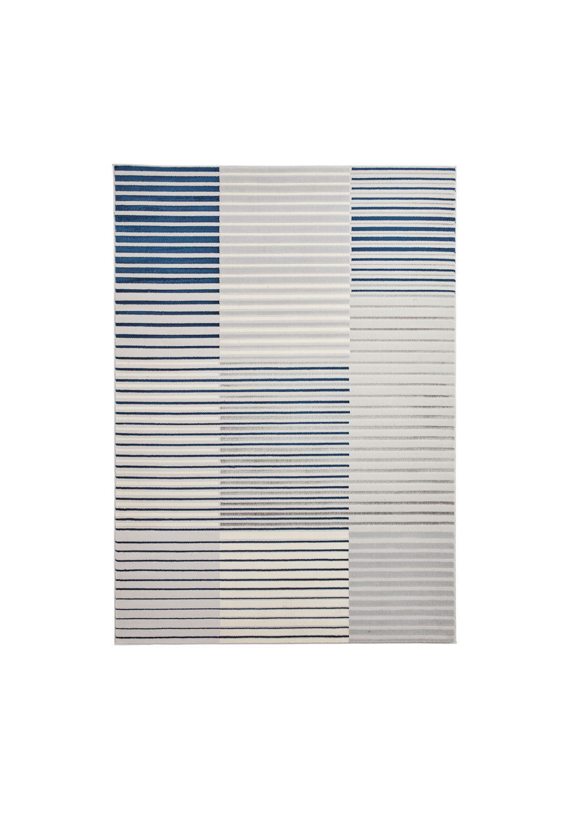 The Home Collection Apollo Modern Linear Rug - Grey/navy 1 Shaws Department Stores