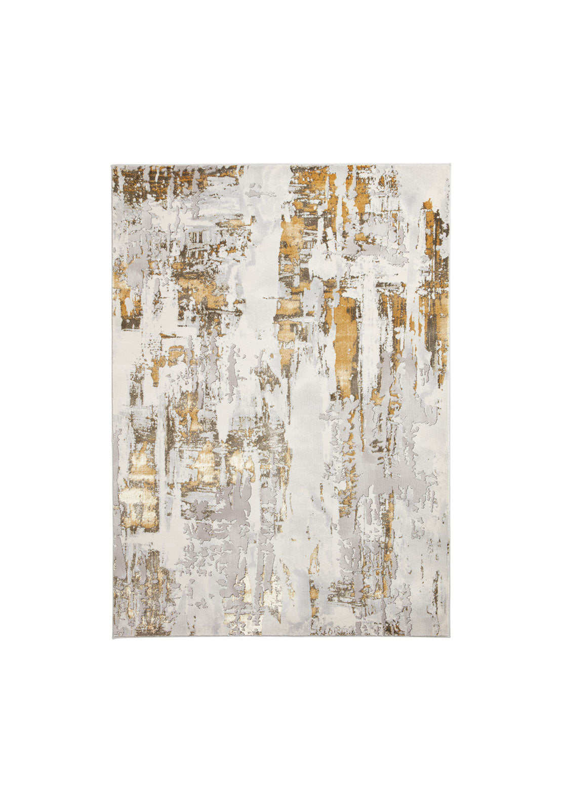 The Home Collection Apollo Modern Abstract Rug - Grey/gold 1 Shaws Department Stores