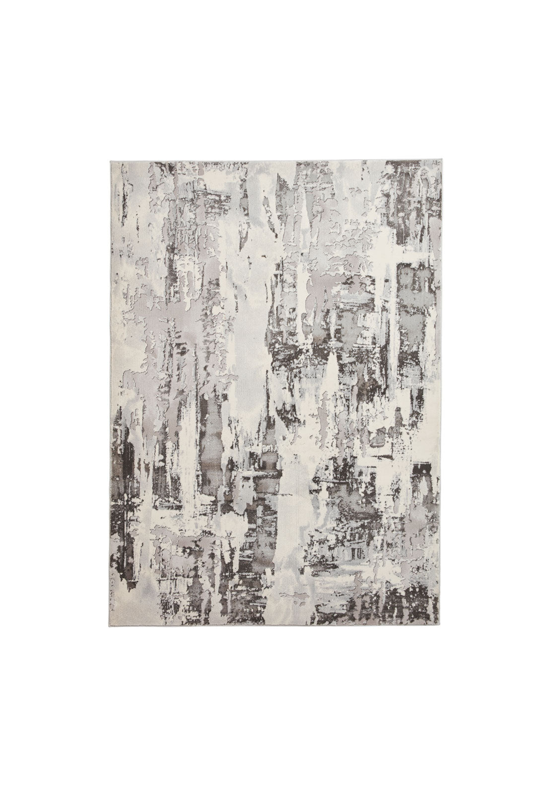 The Home Collection Apollo Modern Abstract Rug - Grey / Ivory 1 Shaws Department Stores