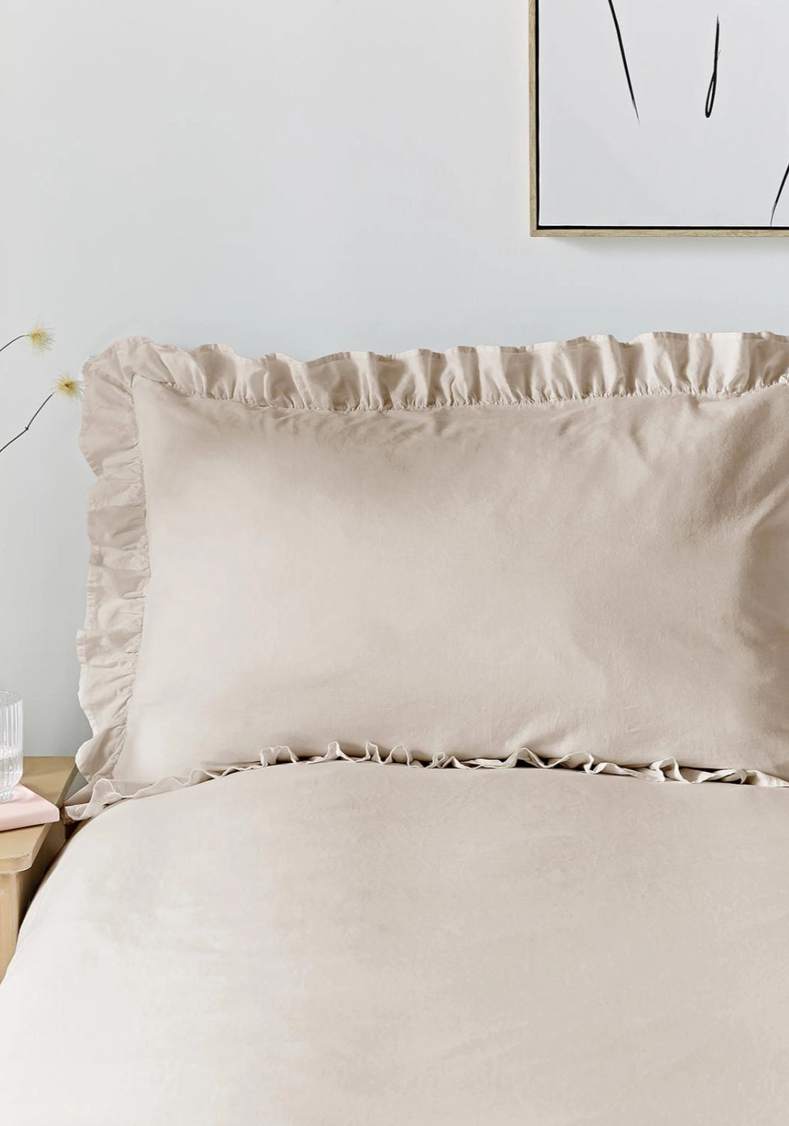 Casey Frill Duvet Cover Set - Beige