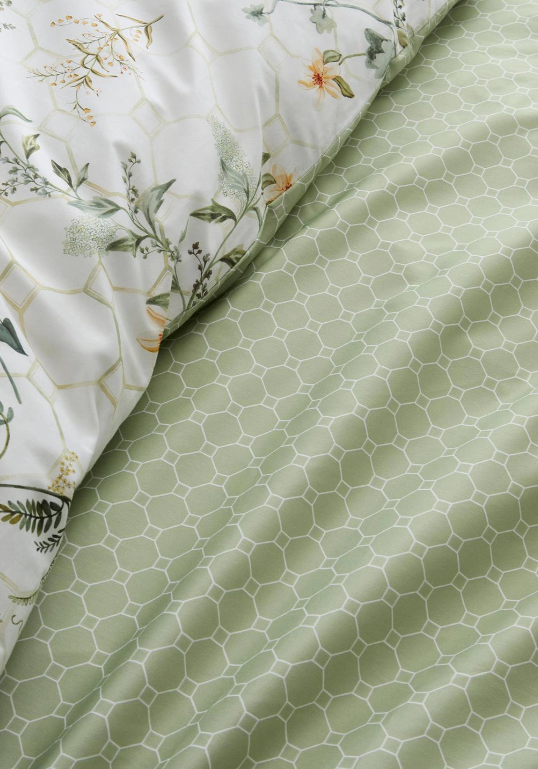 Garden Trellis Duvet Cover Set - Green