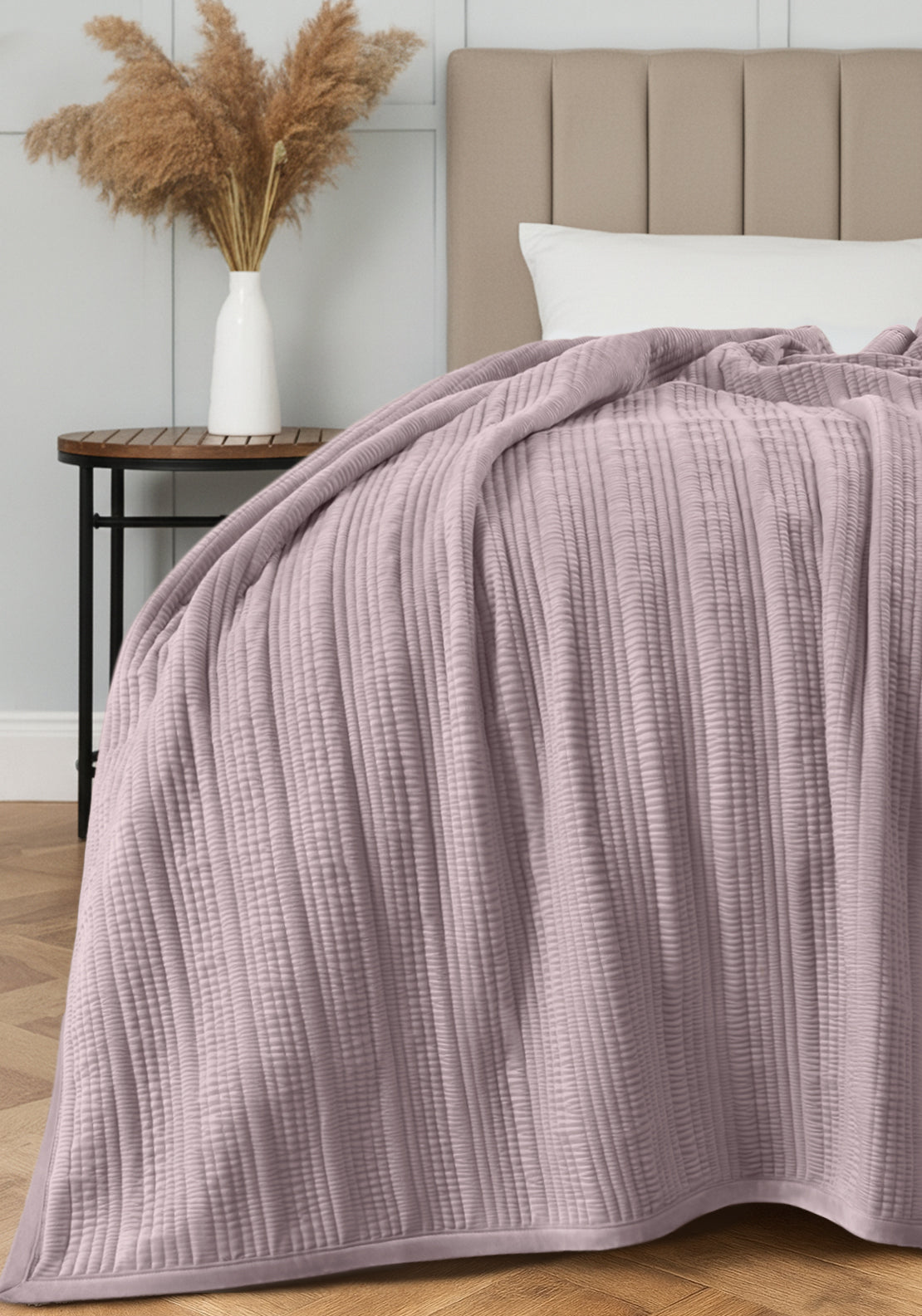 The Home Collection 100% Cotton Ashbury Throw - Pink 1 Shaws Department Stores