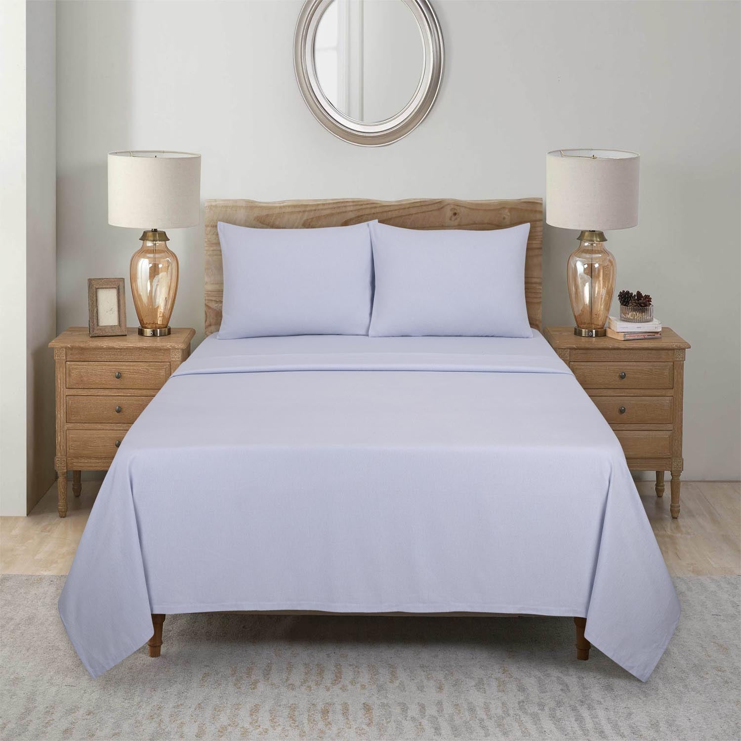 The Home Luxury Collection 100% Brushed Cotton Sheet Set 1 Shaws Department Stores