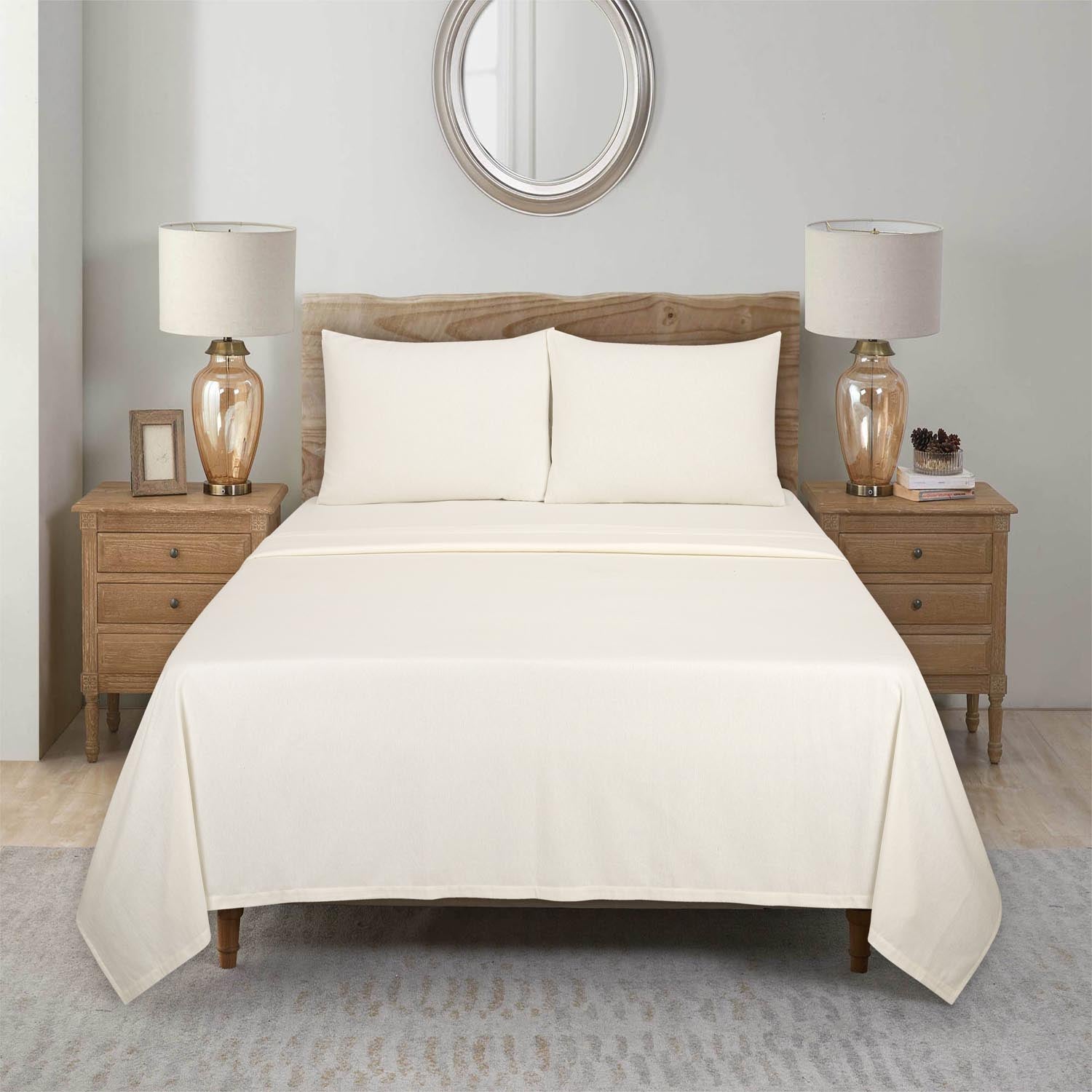 The Home Luxury Collection 100% Brushed Cotton Sheet Set 1 Shaws Department Stores