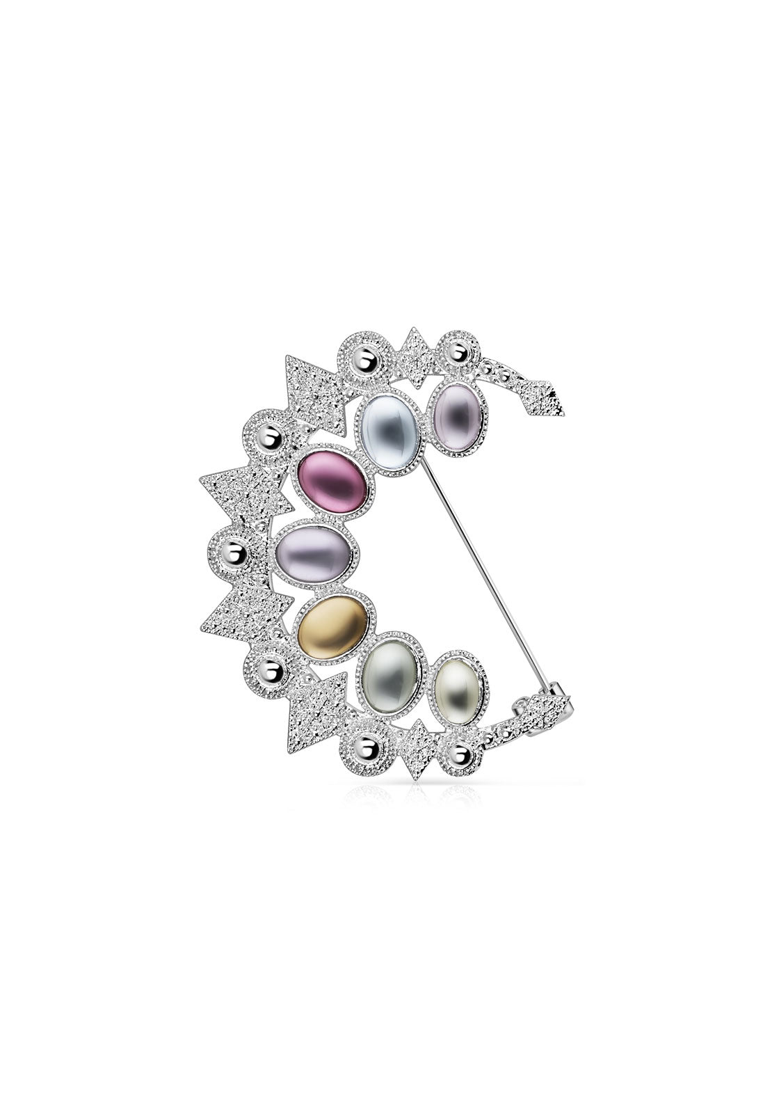 Newbridge Jewellery Classic Brooch Coloured Stones - Multi 1 Shaws Department Stores