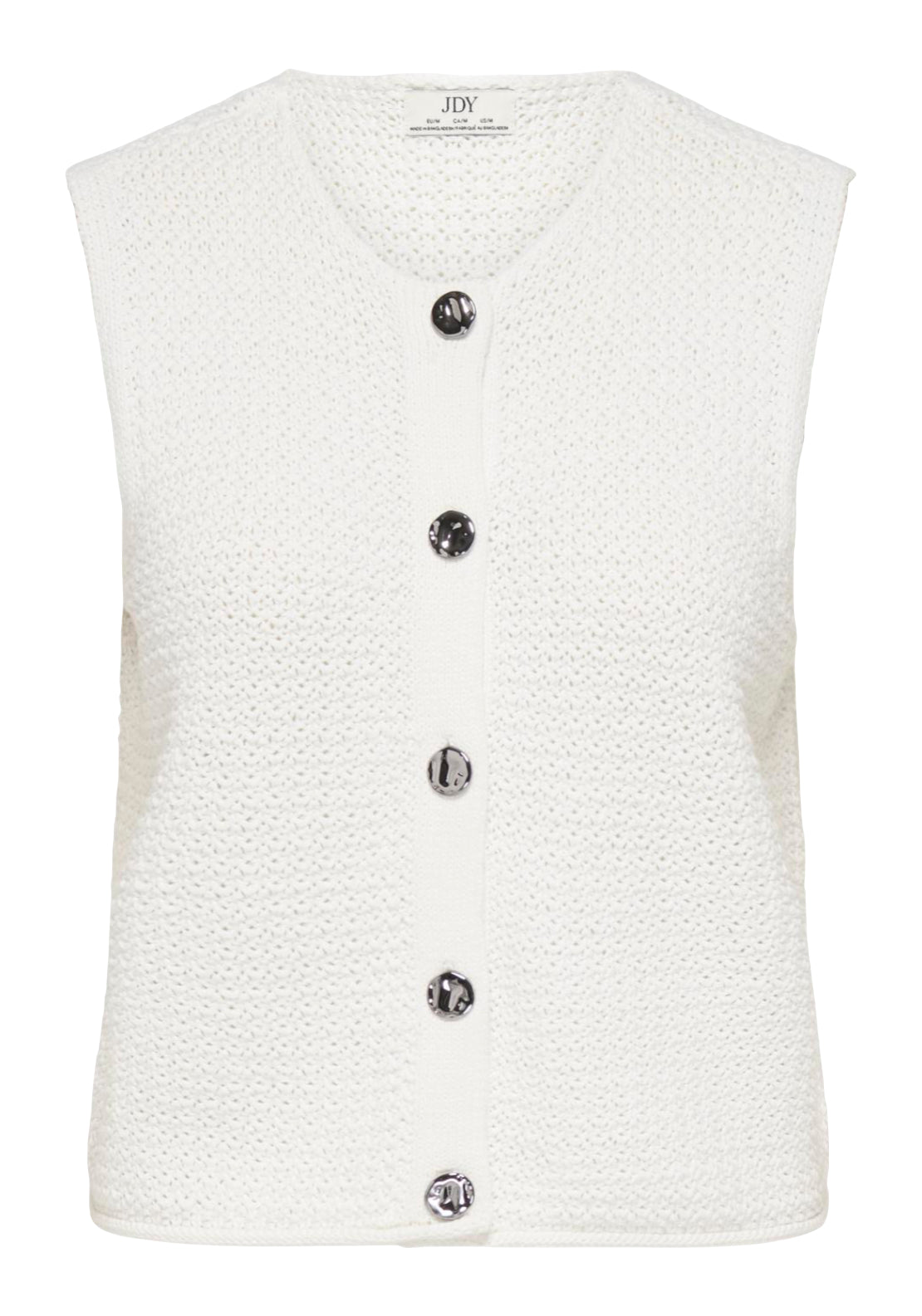 Jdy Martha Sleeveless Round Neck Vest - Cloud Dancer 1 Shaws Department Stores