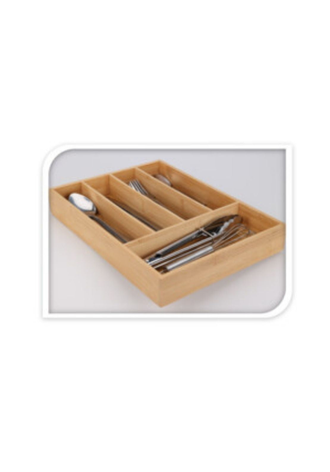 Bamboo Cutlery Tray - Green