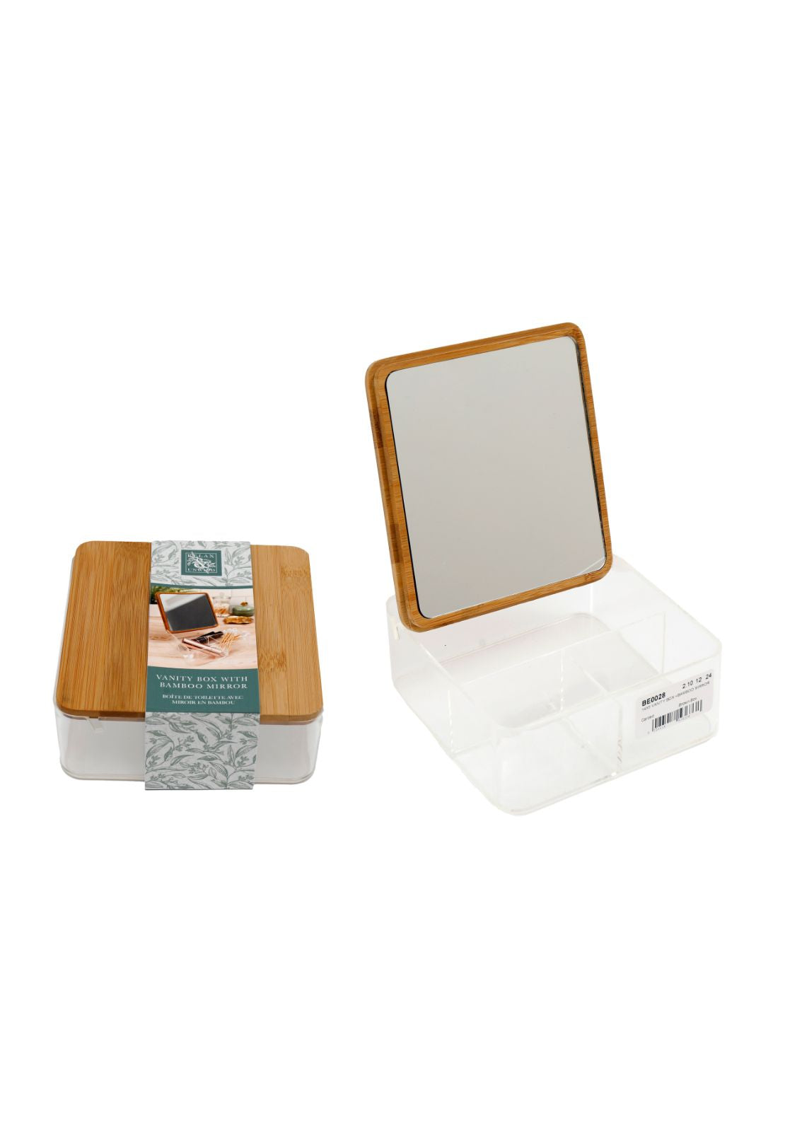 The Home Vanity Box Bamboo Mirror 1 Shaws Department Stores