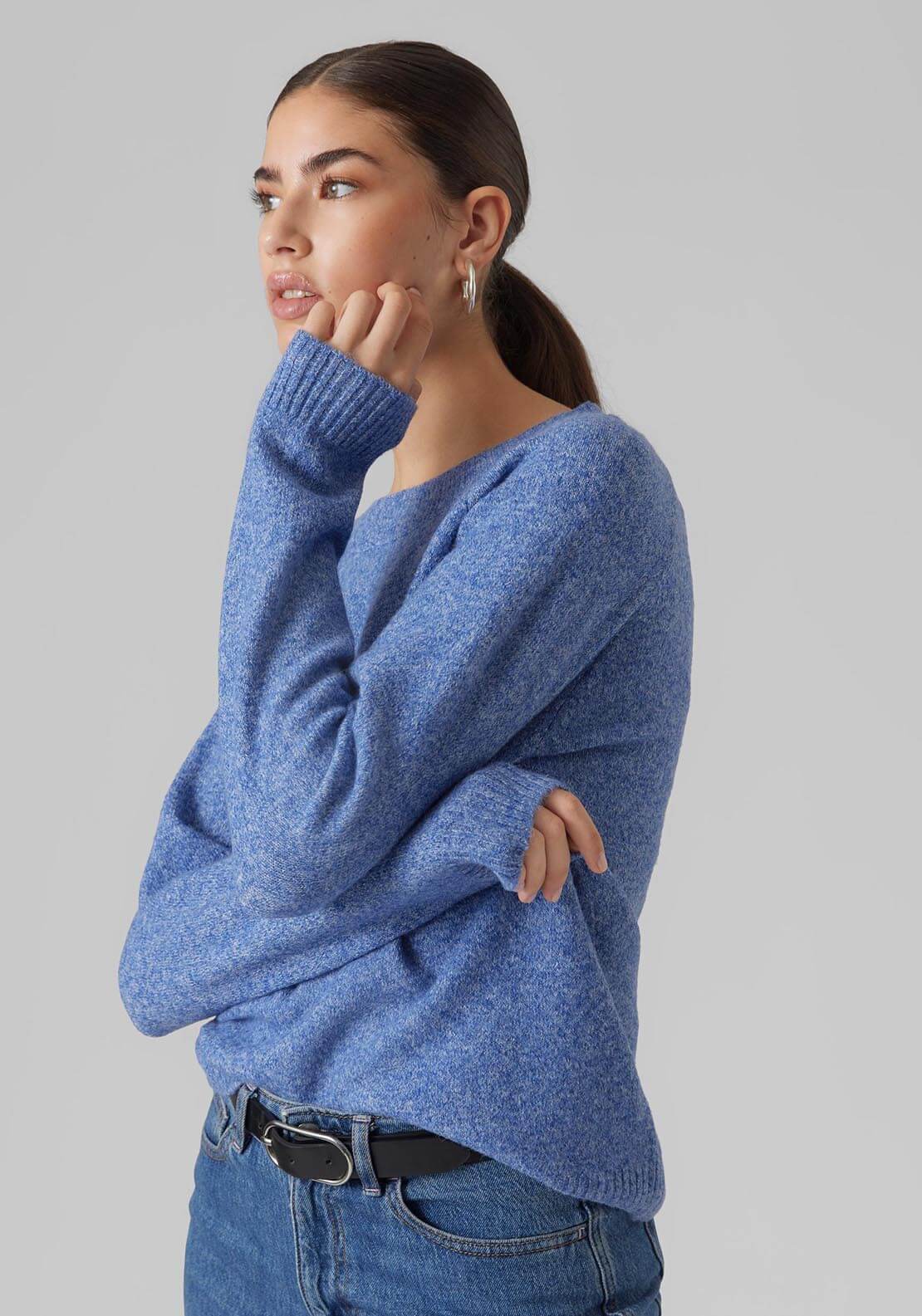 Vero Moda Pullover Jumper - Beaucoup Blue 4 Shaws Department Stores