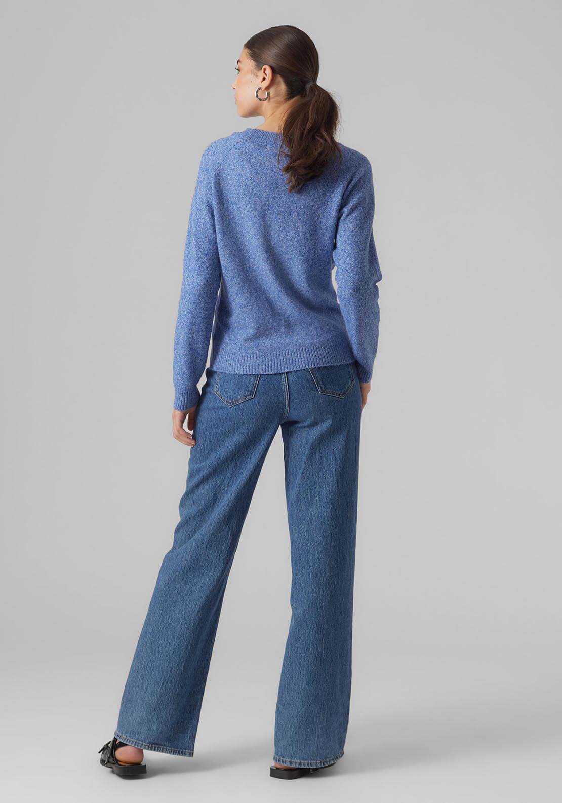 Vero Moda Pullover Jumper - Beaucoup Blue 3 Shaws Department Stores