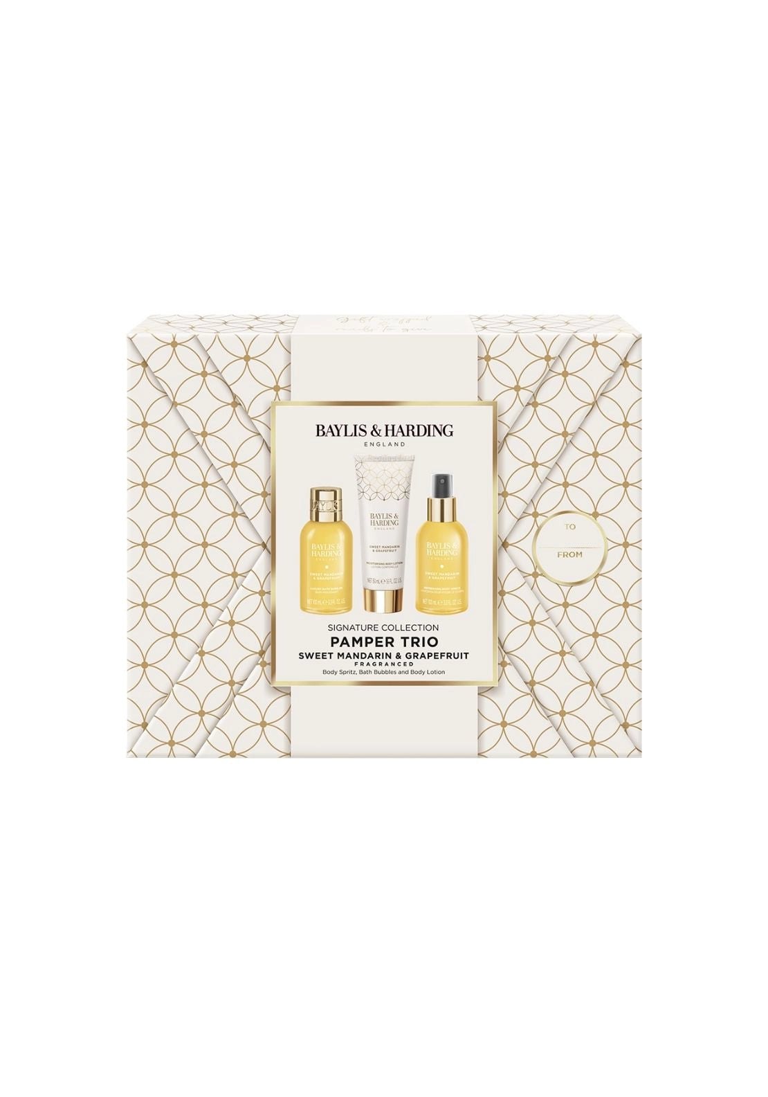 Sweet Mandarin &amp; Grapefruit Gift Wrapped Pamper Trio Gift Set - Mandarin&amp;grapefruit