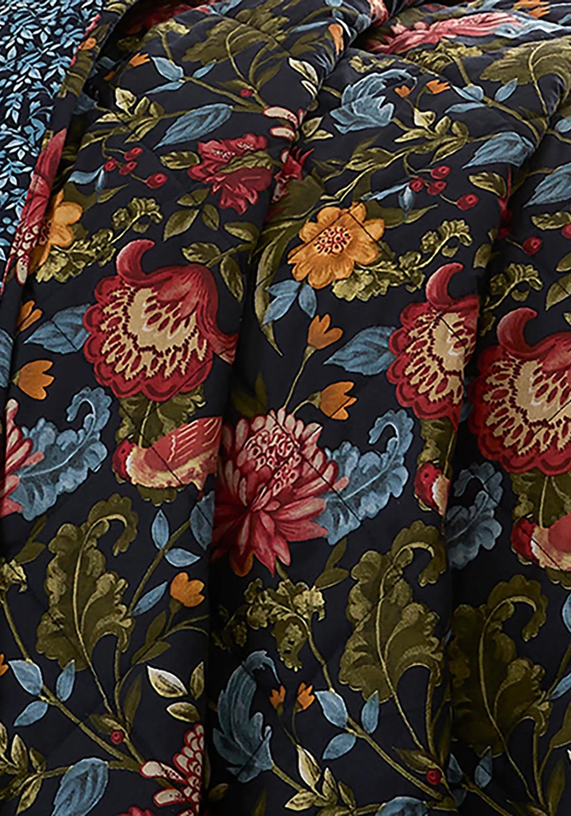 The Home Luxury Collection Jewelled Bedspread - Navy 2 Shaws Department Stores