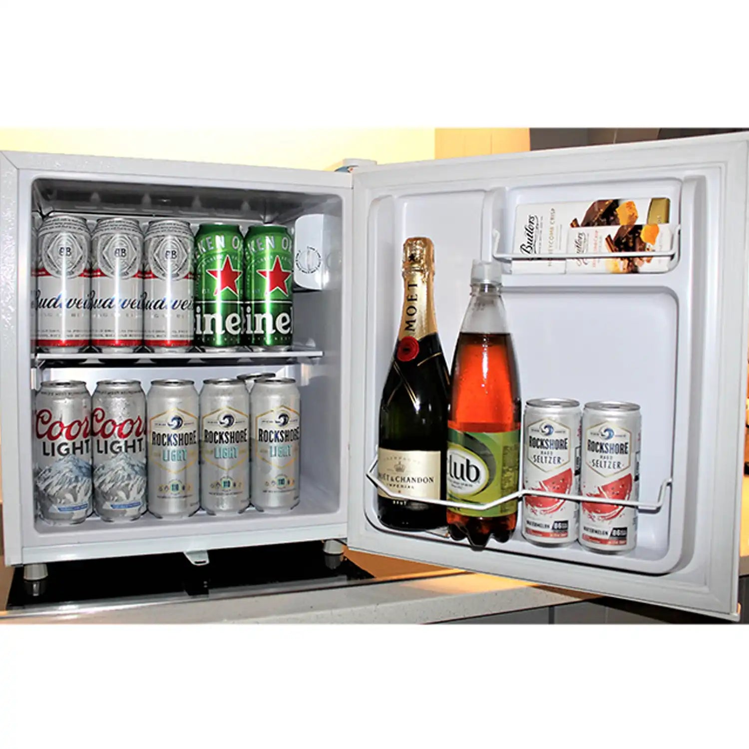 Adamo Table Top Fridge - White 4 Shaws Department Stores