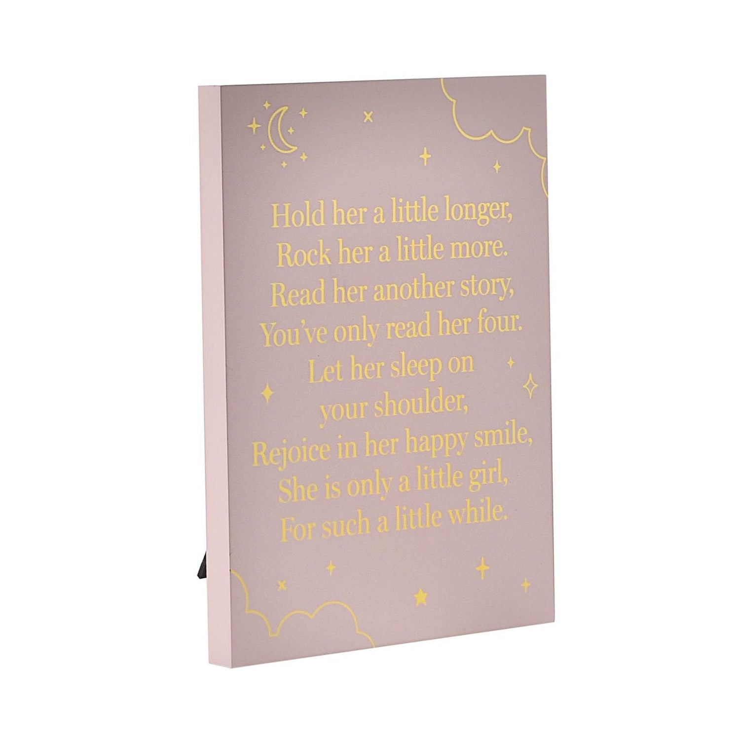 The Home Collection Wood Stand Plaque Little Girl 1 Shaws Department Stores