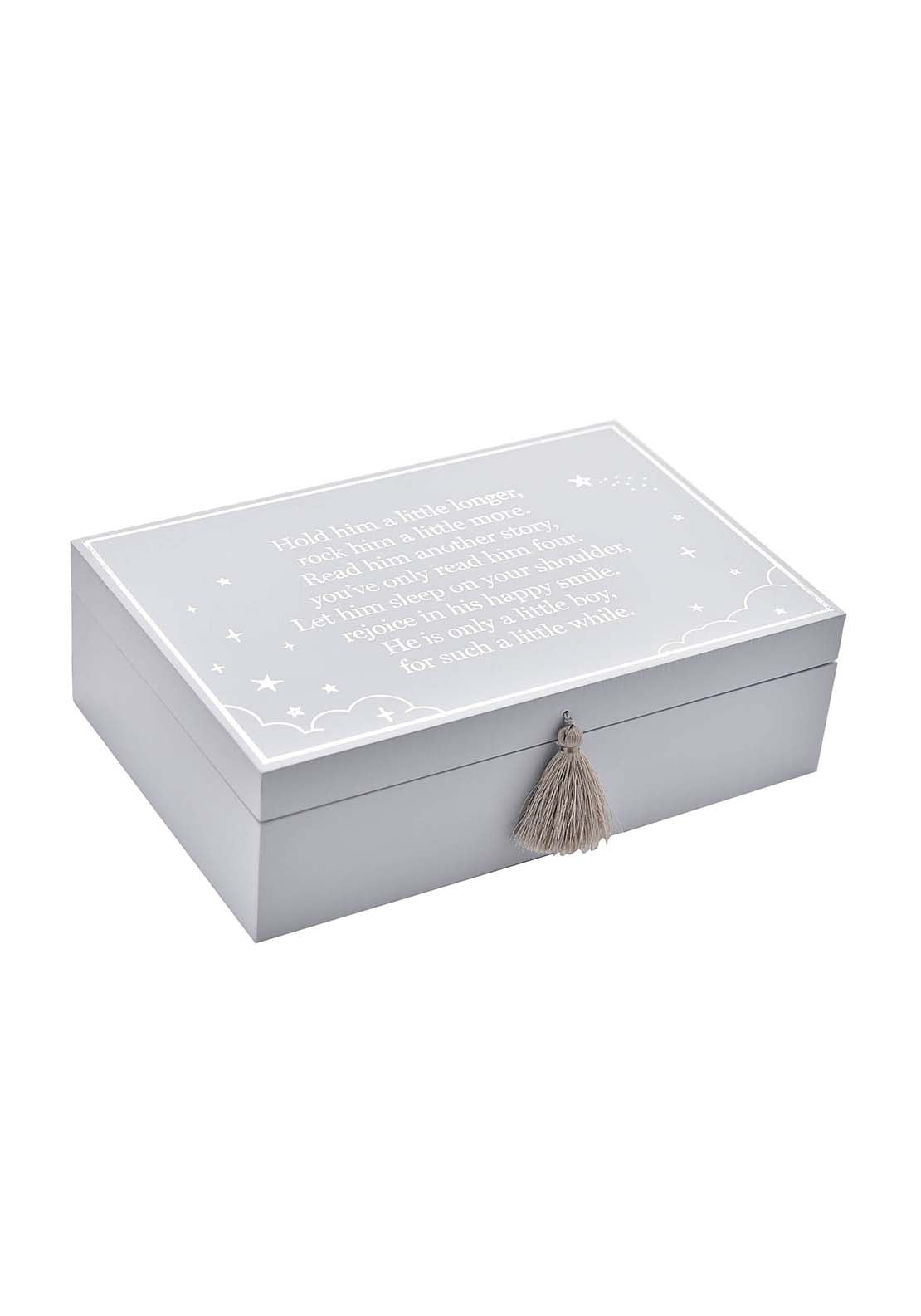 The Home Collection Wooden Keepsake Box - Blue 1 Shaws Department Stores