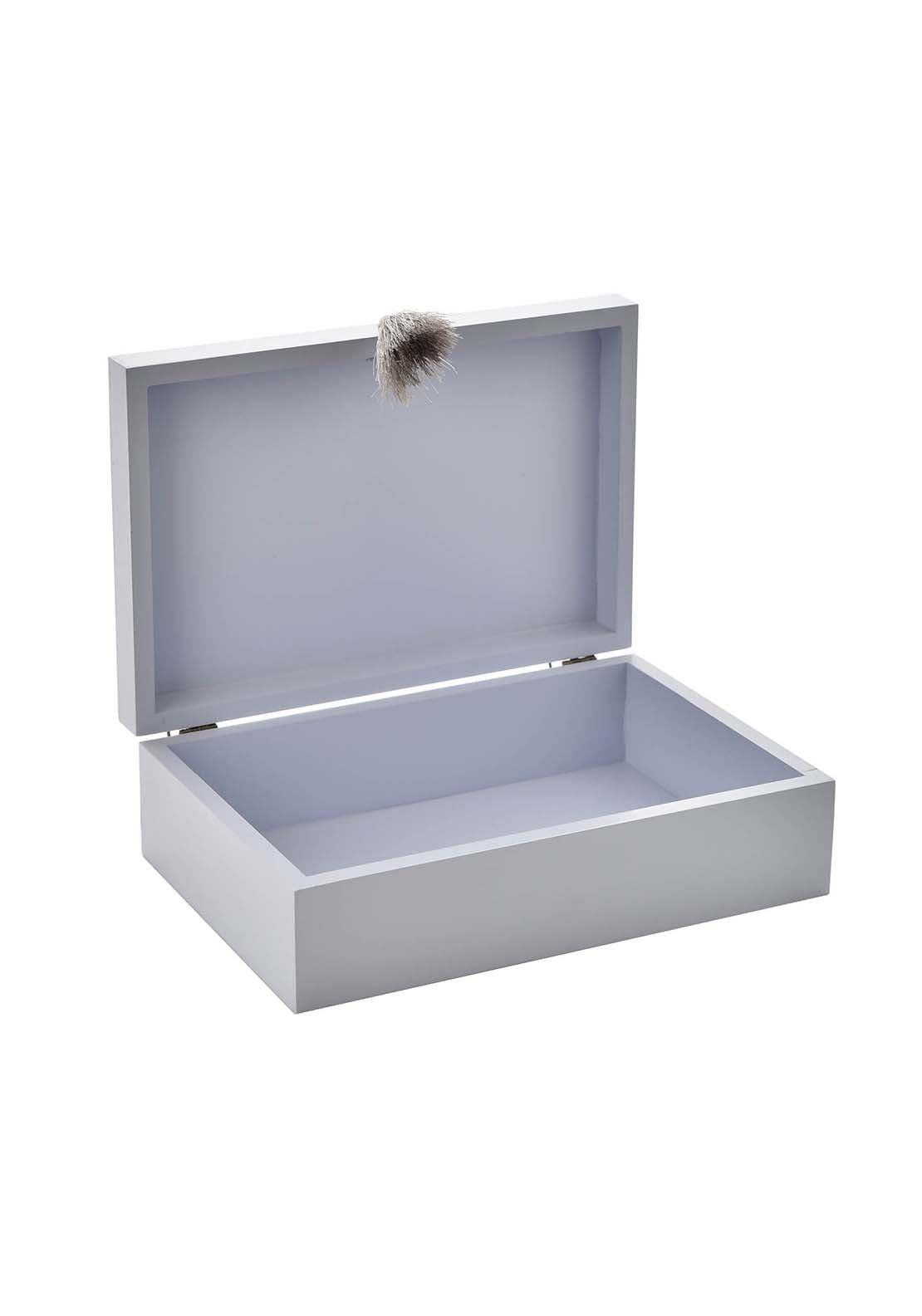 The Home Collection Wooden Keepsake Box - Blue 2 Shaws Department Stores